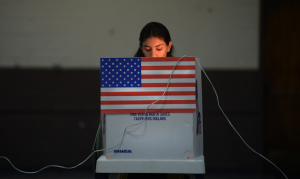 Young woman voter