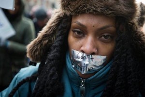 black woman protester